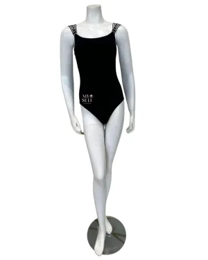 23MO134 Black Mootini Round Neck Swimsuit