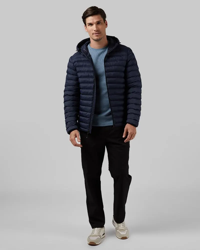 32 Degrees Heat Men's Lightweight Poly-Fill Packable Jacket | Zippered Pockets | Layering | Water Repellent