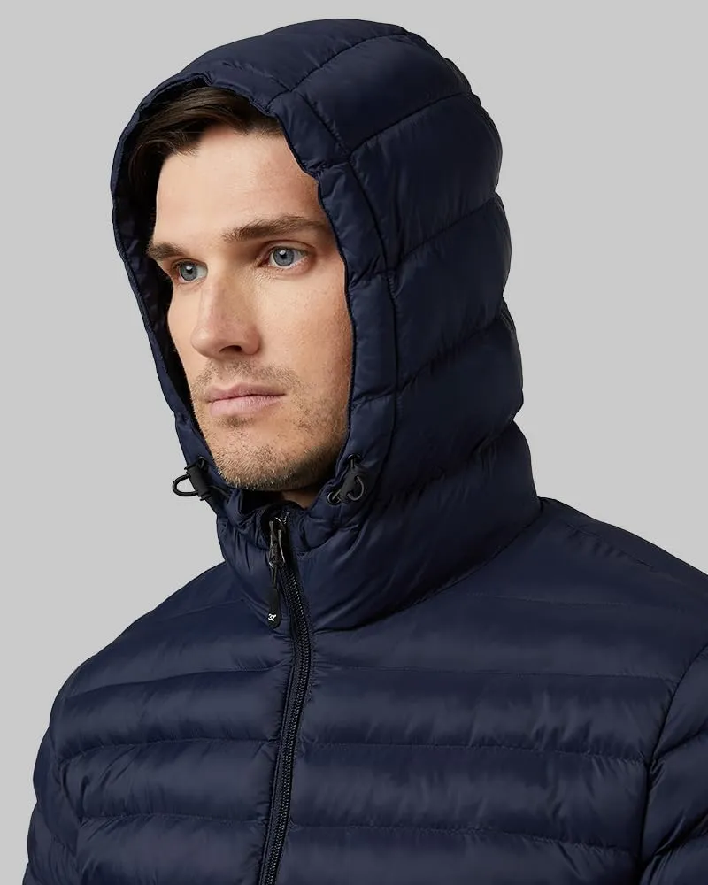 32 Degrees Heat Men's Lightweight Poly-Fill Packable Jacket | Zippered Pockets | Layering | Water Repellent