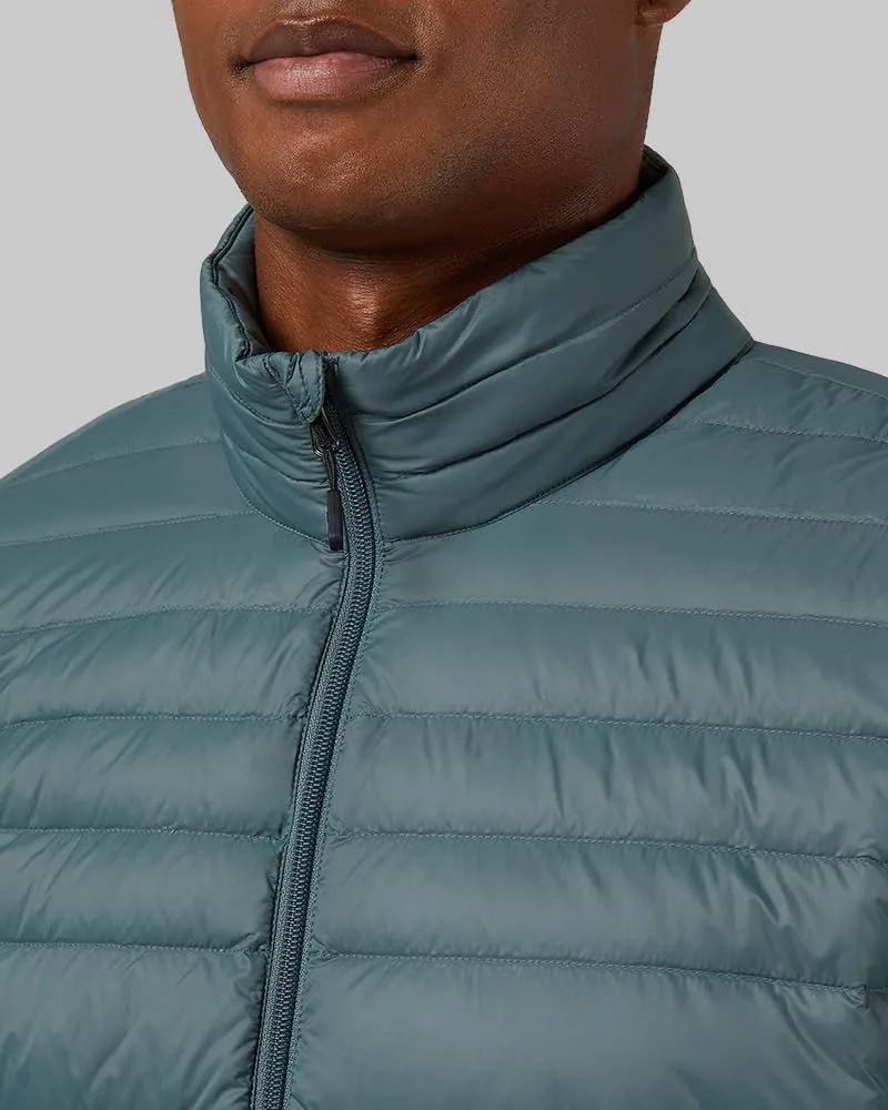 32 Degrees Heat Men's Ultra-Light Down Packable Jacket | Layering | Zippered Pockets | Water Repellent