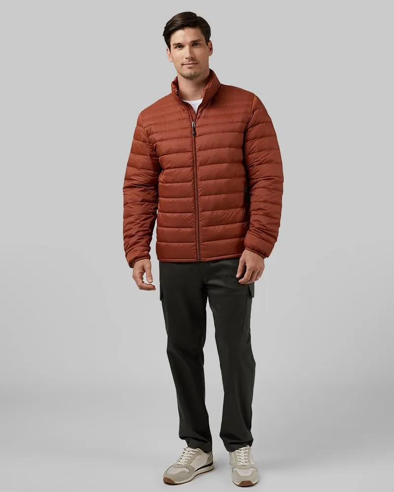 32 Degrees Heat Men's Ultra-Light Down Packable Jacket | Layering | Zippered Pockets | Water Repellent