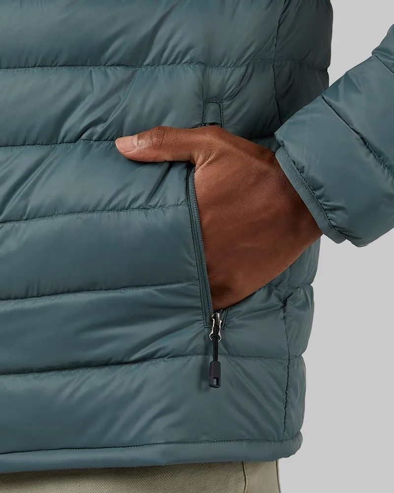 32 Degrees Heat Men's Ultra-Light Down Packable Jacket | Layering | Zippered Pockets | Water Repellent
