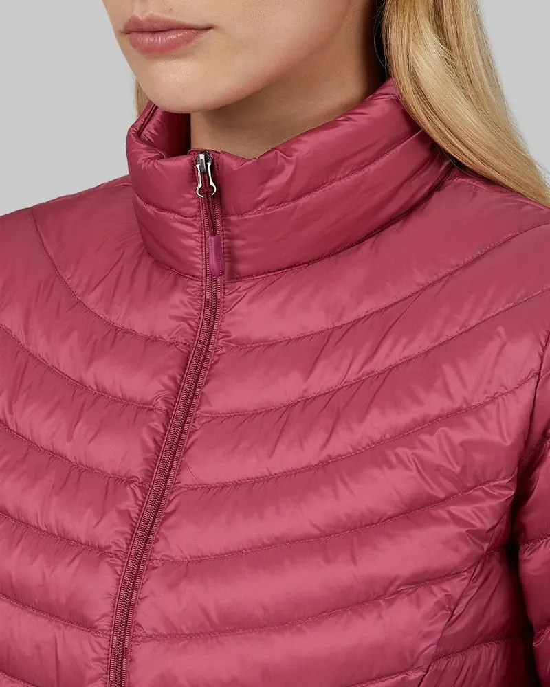 32 Degrees Heat Women's Ultra-Light Down Packable Jacket | Layering |Semi-Fitted | Zippered Pockets | Water Repellent