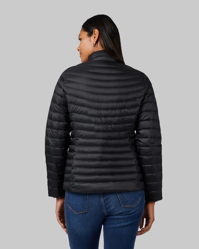32 Degrees Heat Women's Ultra-Light Down Packable Jacket | Layering |Semi-Fitted | Zippered Pockets | Water Repellent
