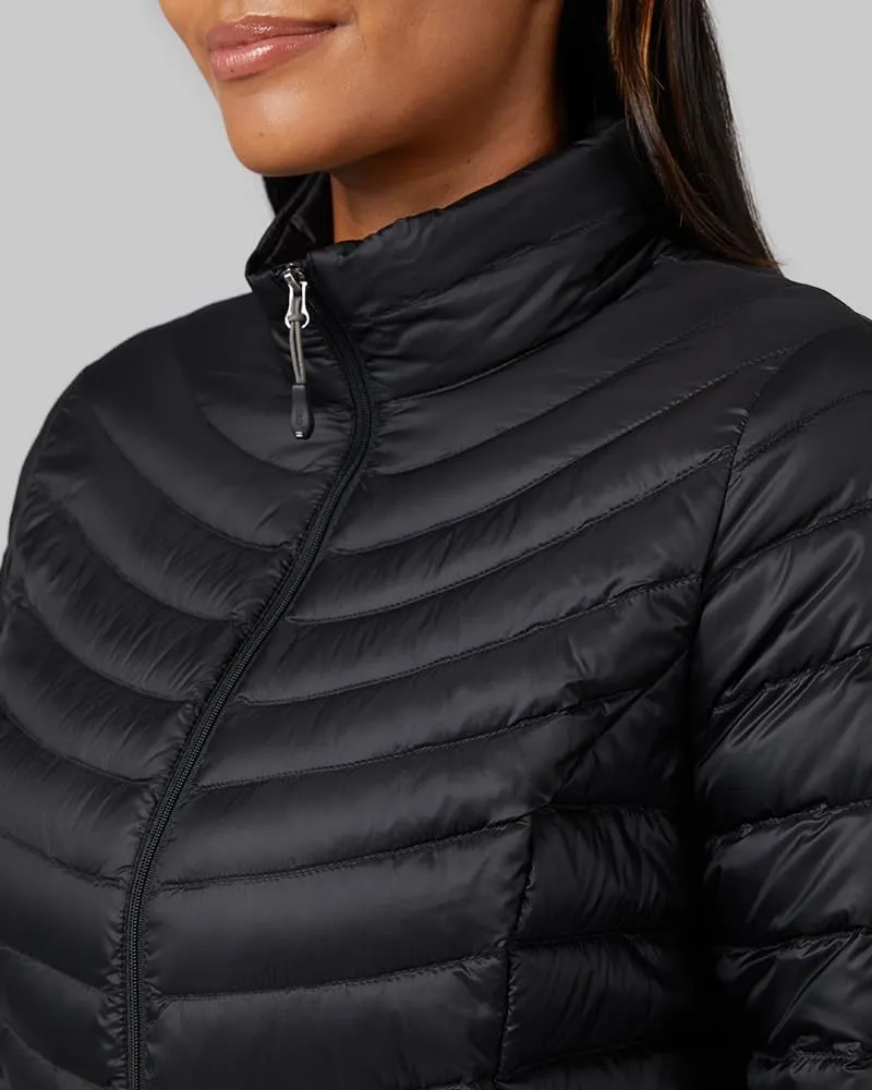 32 Degrees Heat Women's Ultra-Light Down Packable Jacket | Layering |Semi-Fitted | Zippered Pockets | Water Repellent