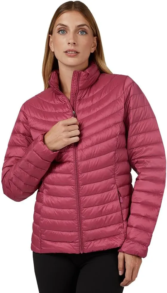 32 Degrees Heat Women's Ultra-Light Down Packable Jacket | Layering |Semi-Fitted | Zippered Pockets | Water Repellent