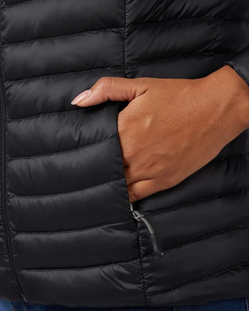 32 Degrees Heat Women's Ultra-Light Down Packable Jacket | Layering |Semi-Fitted | Zippered Pockets | Water Repellent