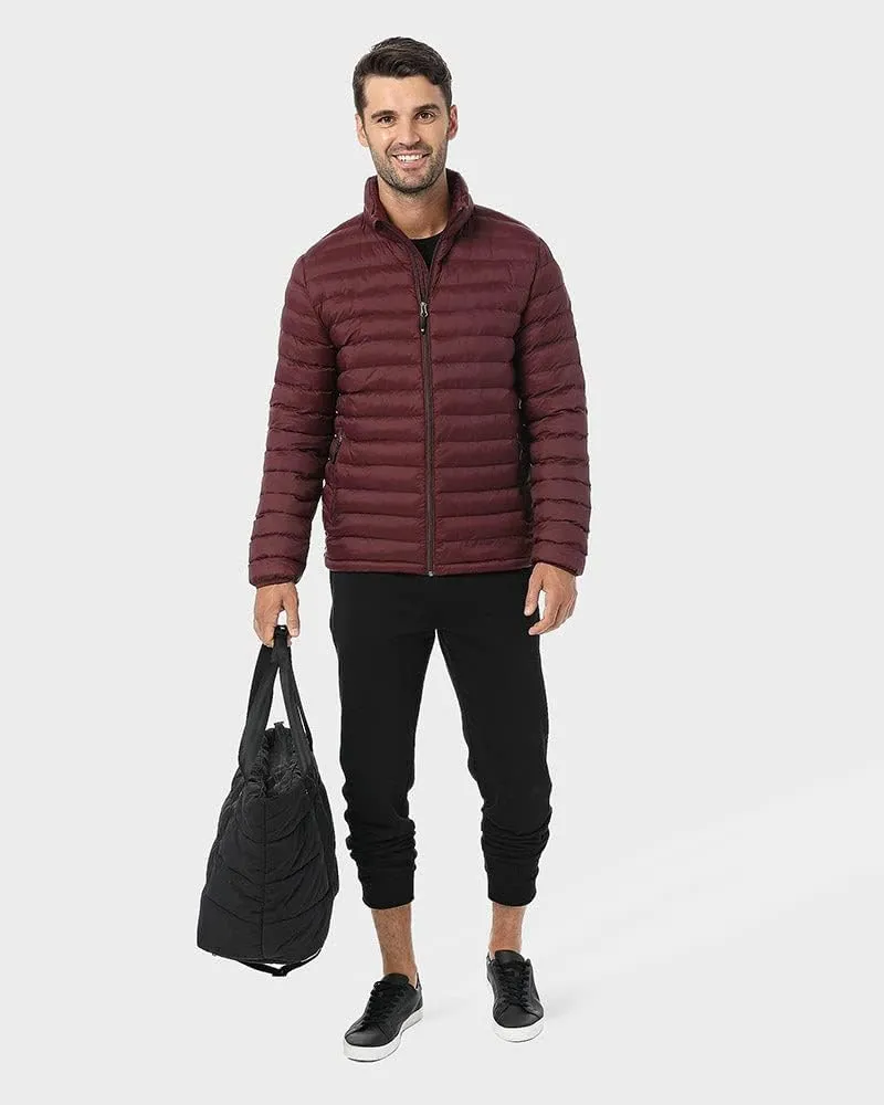 32 Degrees Men's Lightweight Recycled Poly-Fill Packable Jacket | Layering | Zippered Pockets | Water Repellent