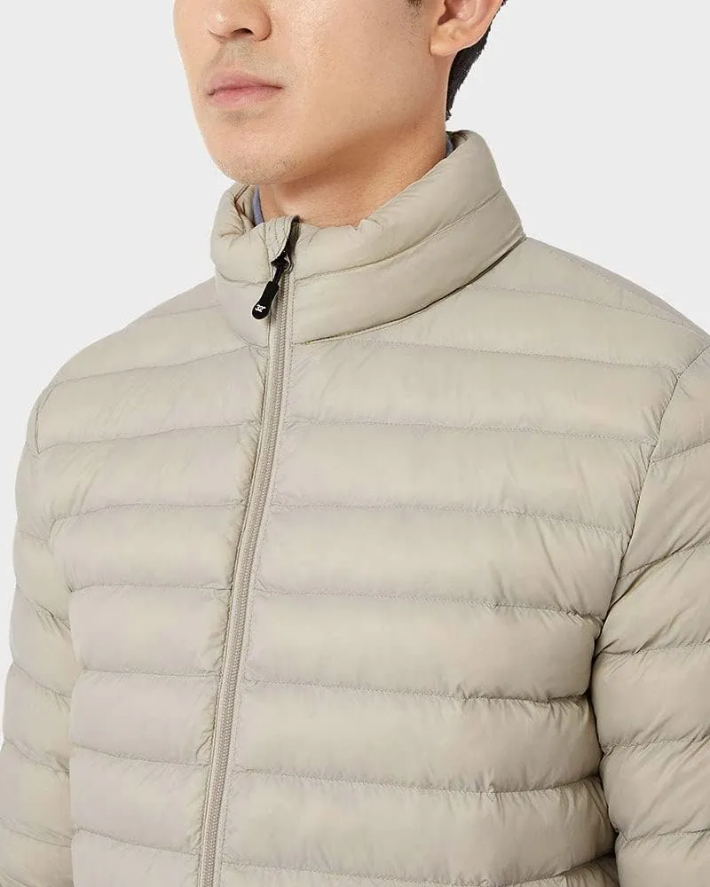 32 Degrees Men's Lightweight Recycled Poly-Fill Packable Jacket | Layering | Zippered Pockets | Water Repellent