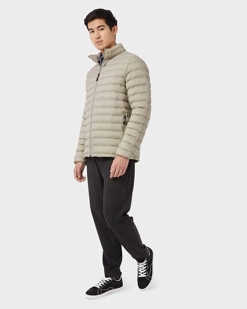 32 Degrees Men's Lightweight Recycled Poly-Fill Packable Jacket | Layering | Zippered Pockets | Water Repellent