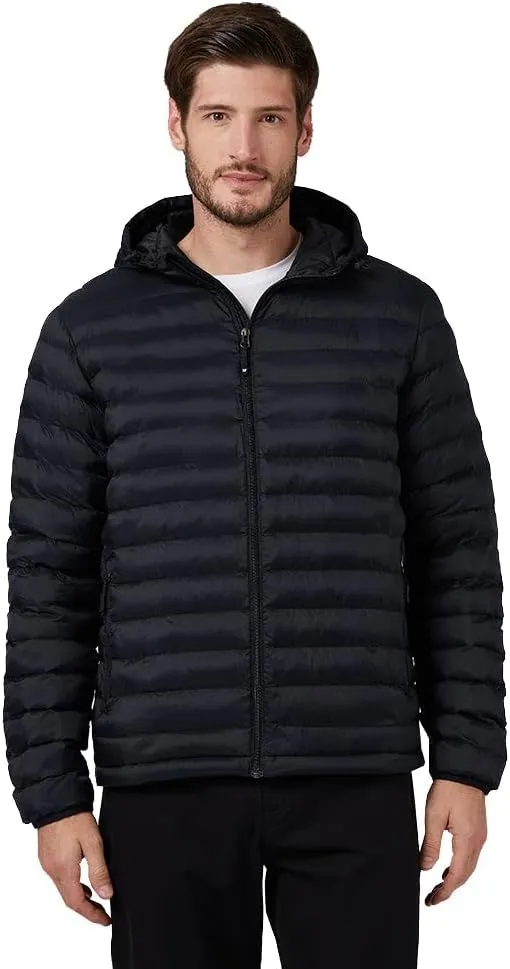 32 Degrees Men's Lightweight Recycled Poly-Fill Packable Jacket | Zippered Pockets | Layering | Water Repellent
