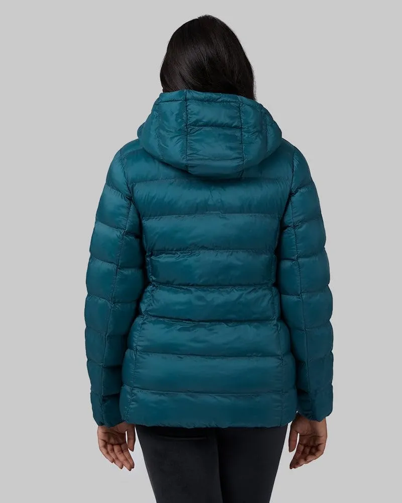 32 Degrees Women's Lightweight Recycled Poly-Fill Packable Hooded Jacket | Zippered Pockets | Water Repellent