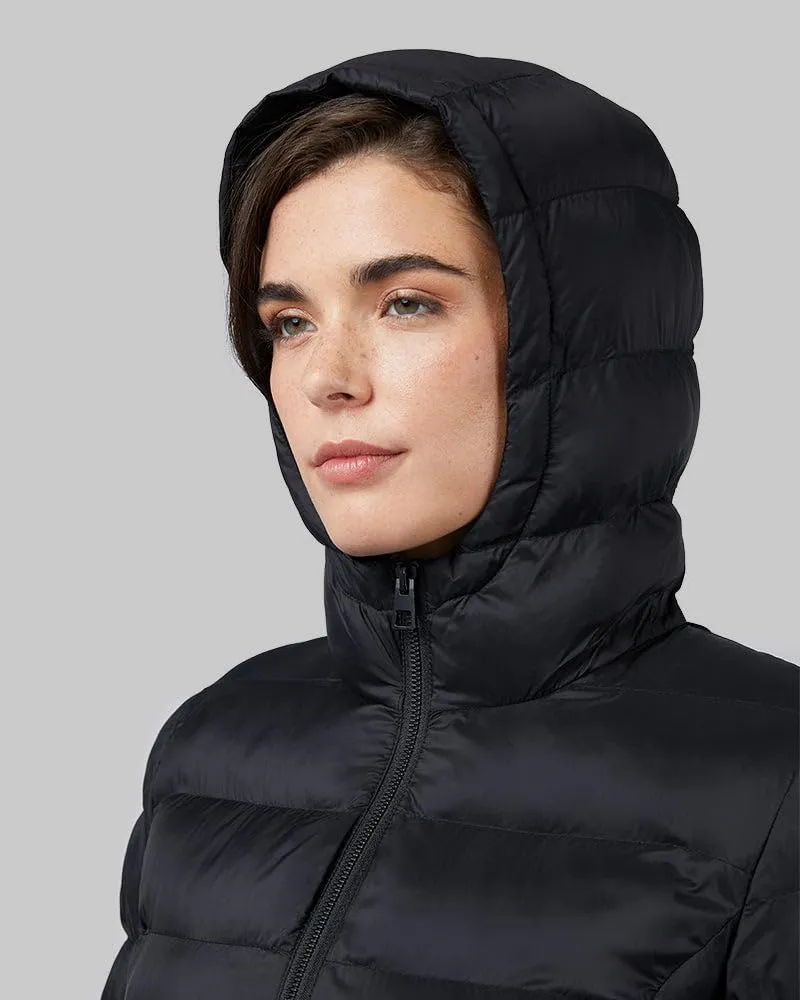 32 Degrees Women's Lightweight Recycled Poly-Fill Packable Hooded Jacket | Zippered Pockets | Water Repellent