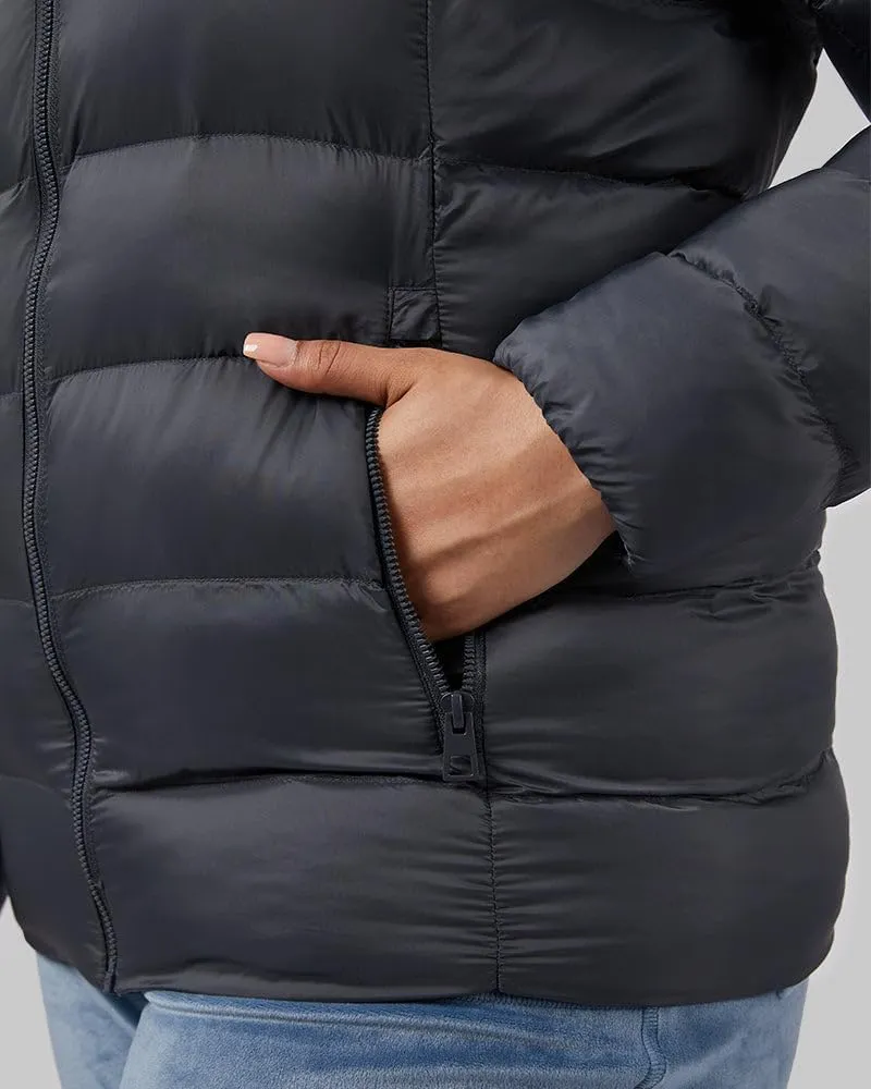 32 Degrees Women's Lightweight Recycled Poly-Fill Packable Hooded Jacket | Zippered Pockets | Water Repellent