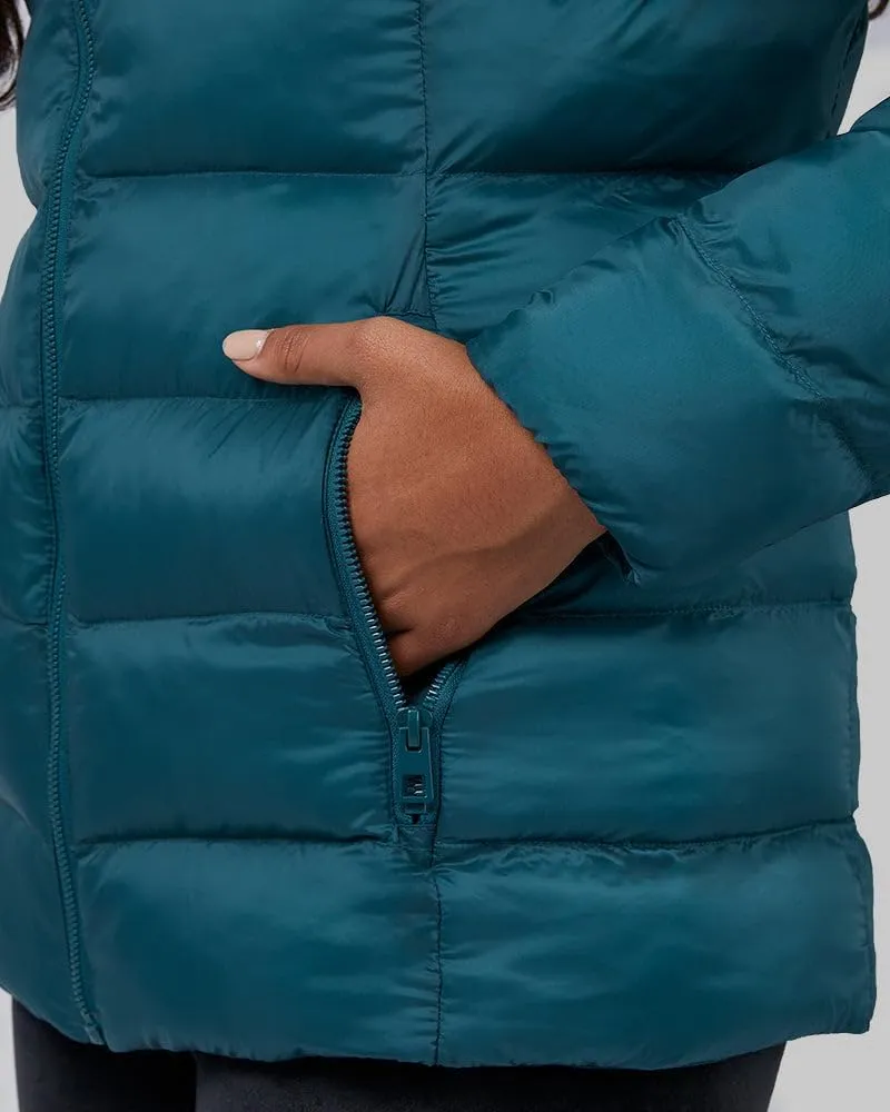 32 Degrees Women's Lightweight Recycled Poly-Fill Packable Hooded Jacket | Zippered Pockets | Water Repellent