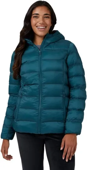 32 Degrees Women's Lightweight Recycled Poly-Fill Packable Hooded Jacket | Zippered Pockets | Water Repellent