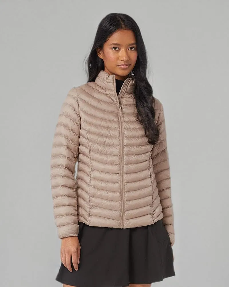32 Degrees Women's Lightweight Recycled Poly-Fill Packable Jacket | Layering | Zippered Pockets | Water Repellent