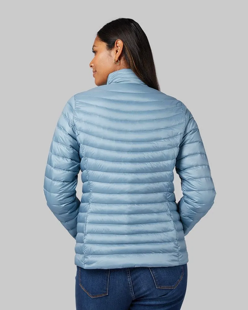 32 Degrees Women's Ultra-Light Down Packable Jacket | Layering |Semi-Fitted | Zippered Pockets | Water Repellent