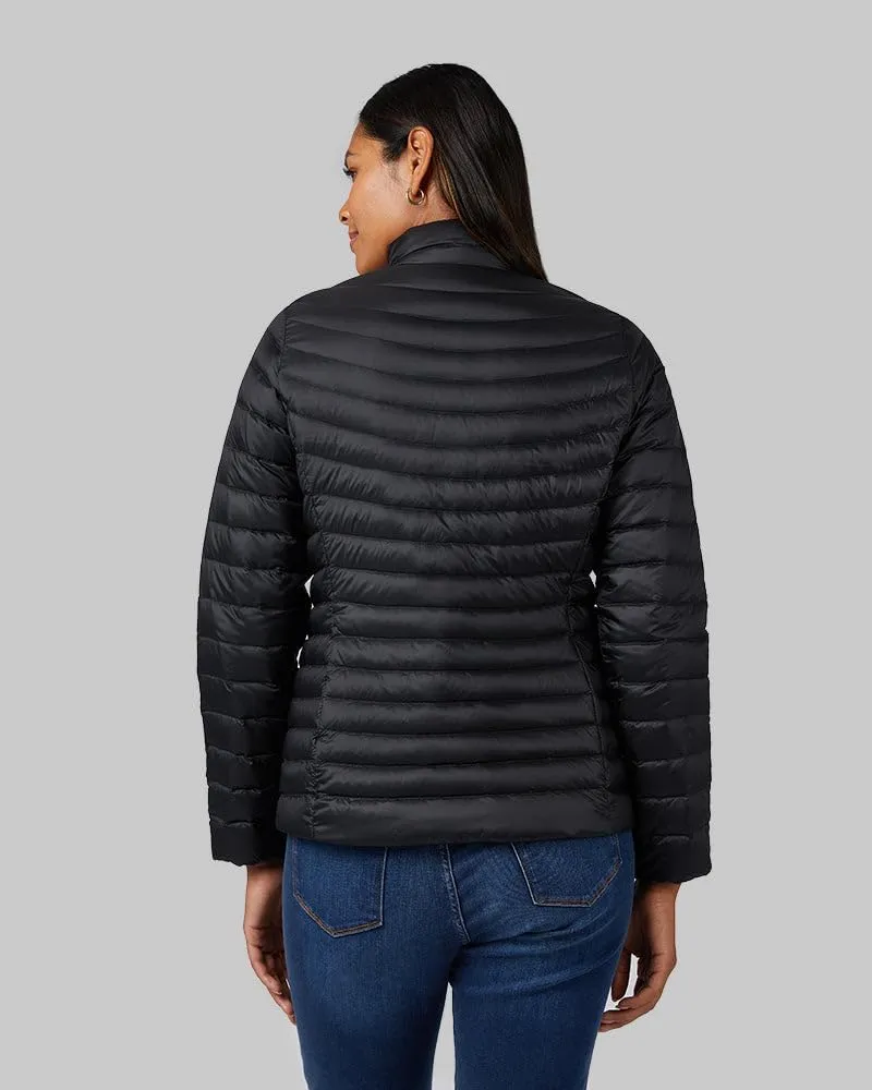 32 Degrees Women's Ultra-Light Down Packable Jacket | Layering |Semi-Fitted | Zippered Pockets | Water Repellent