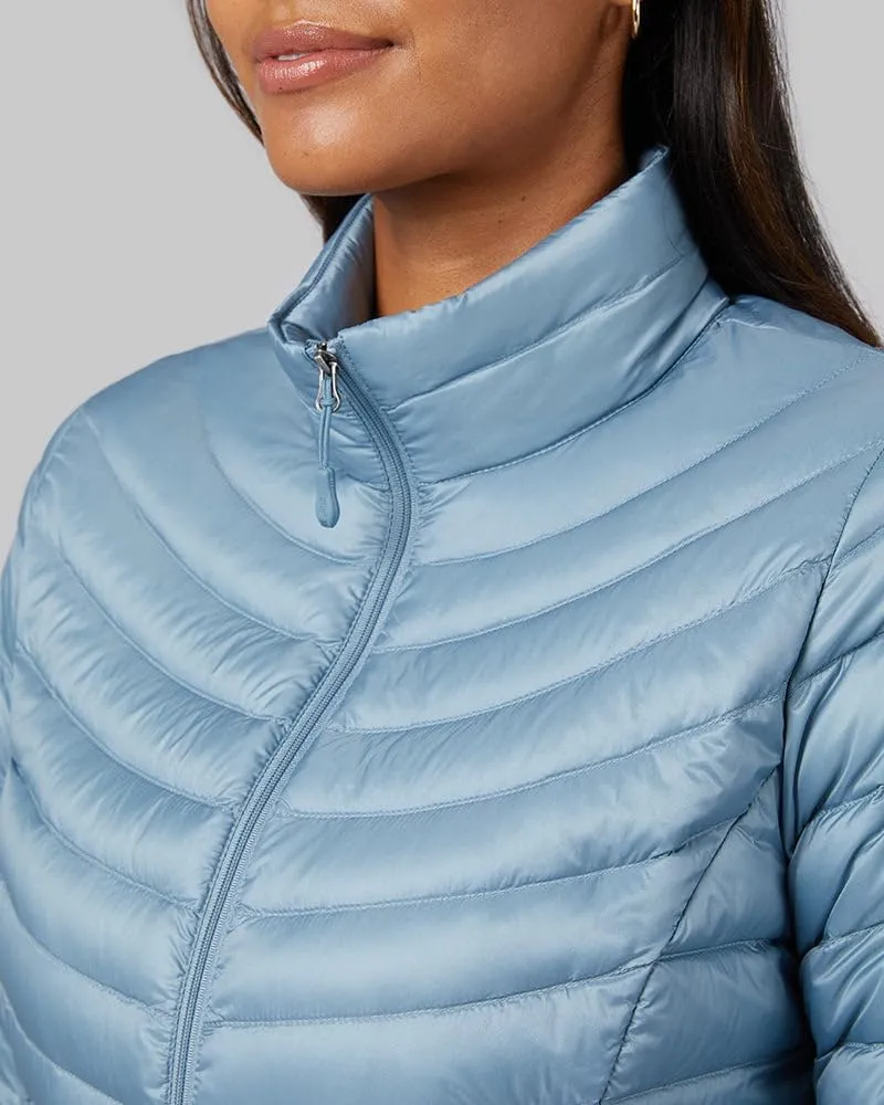32 Degrees Women's Ultra-Light Down Packable Jacket | Layering |Semi-Fitted | Zippered Pockets | Water Repellent