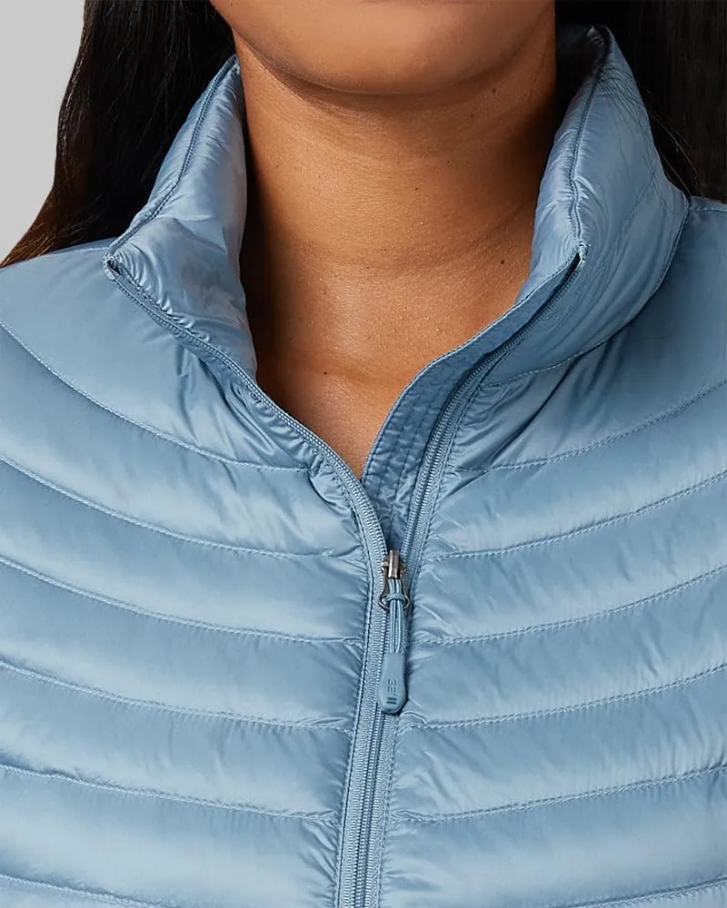 32 Degrees Women's Ultra-Light Down Packable Jacket | Layering |Semi-Fitted | Zippered Pockets | Water Repellent