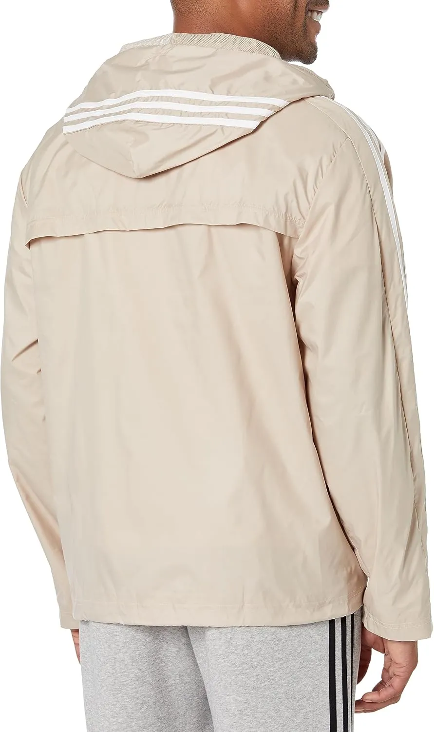 adidas Men's Essentials 3-Stripes Windbreaker