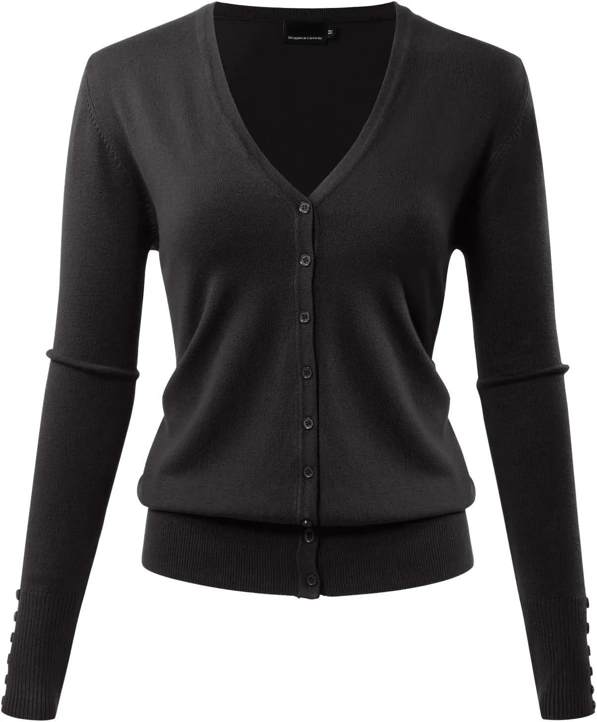 Allsense Women's Long-Sleeve Lightweight V-Neck Cardigan Sweater