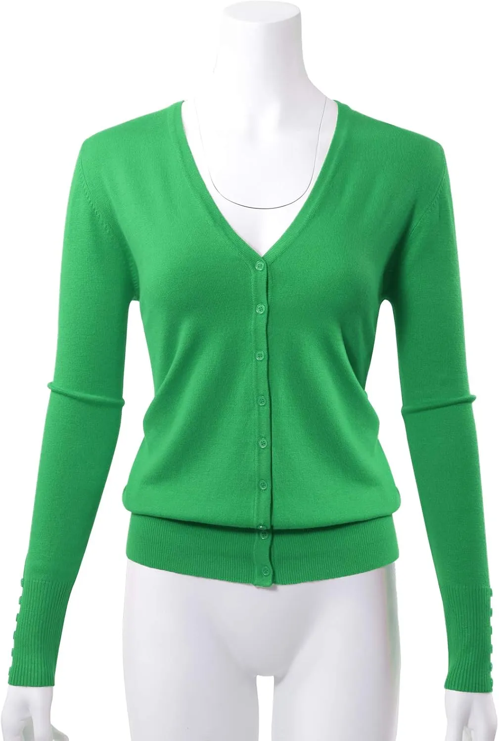 Allsense Women's Long-Sleeve Lightweight V-Neck Cardigan Sweater