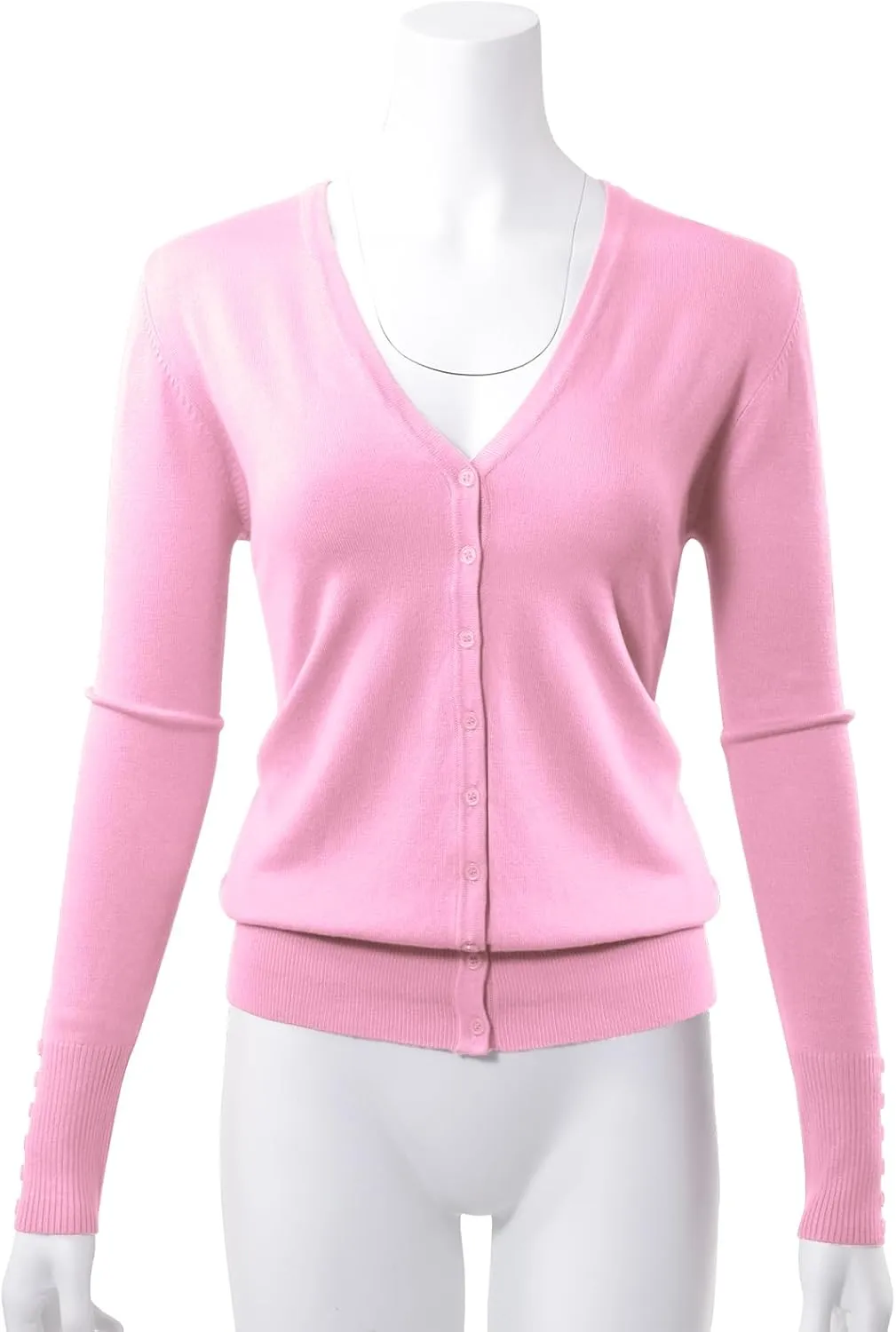 Allsense Women's Long-Sleeve Lightweight V-Neck Cardigan Sweater