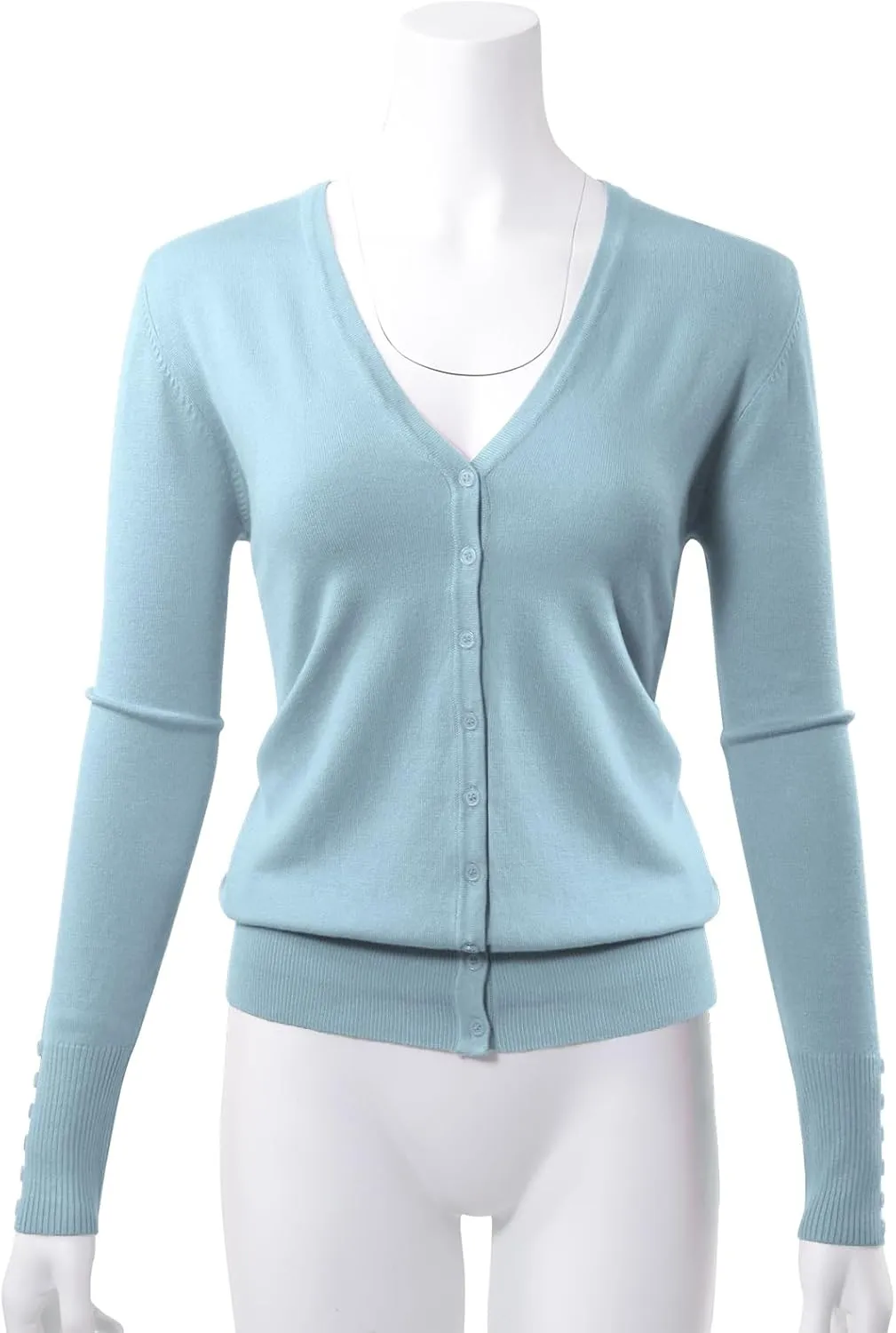 Allsense Women's Long-Sleeve Lightweight V-Neck Cardigan Sweater