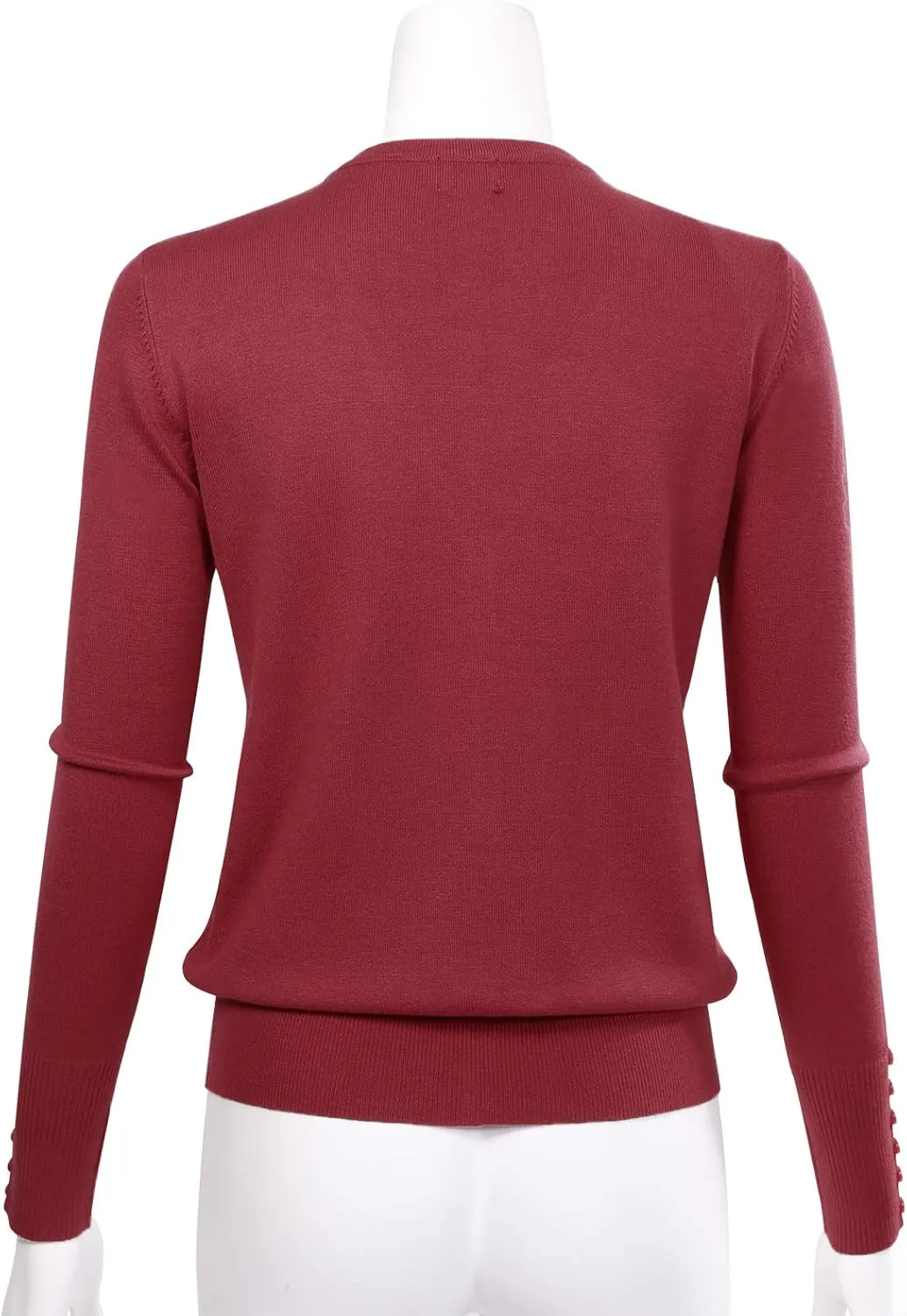 Allsense Women's Long-Sleeve Lightweight V-Neck Cardigan Sweater