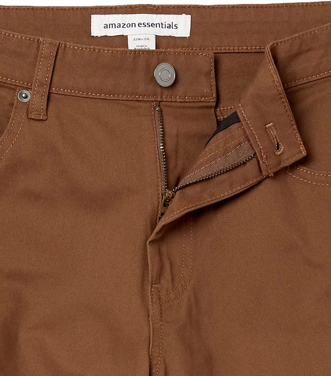 Amazon Essentials Men's Athletic-Fit Pants, 5-Pocket Stretch Twill Work, Big & Tall