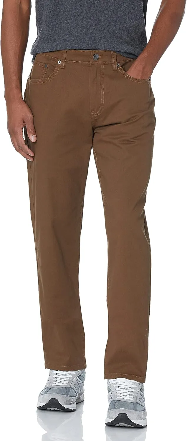 Amazon Essentials Men's Athletic-Fit Pants, 5-Pocket Stretch Twill Work, Big & Tall