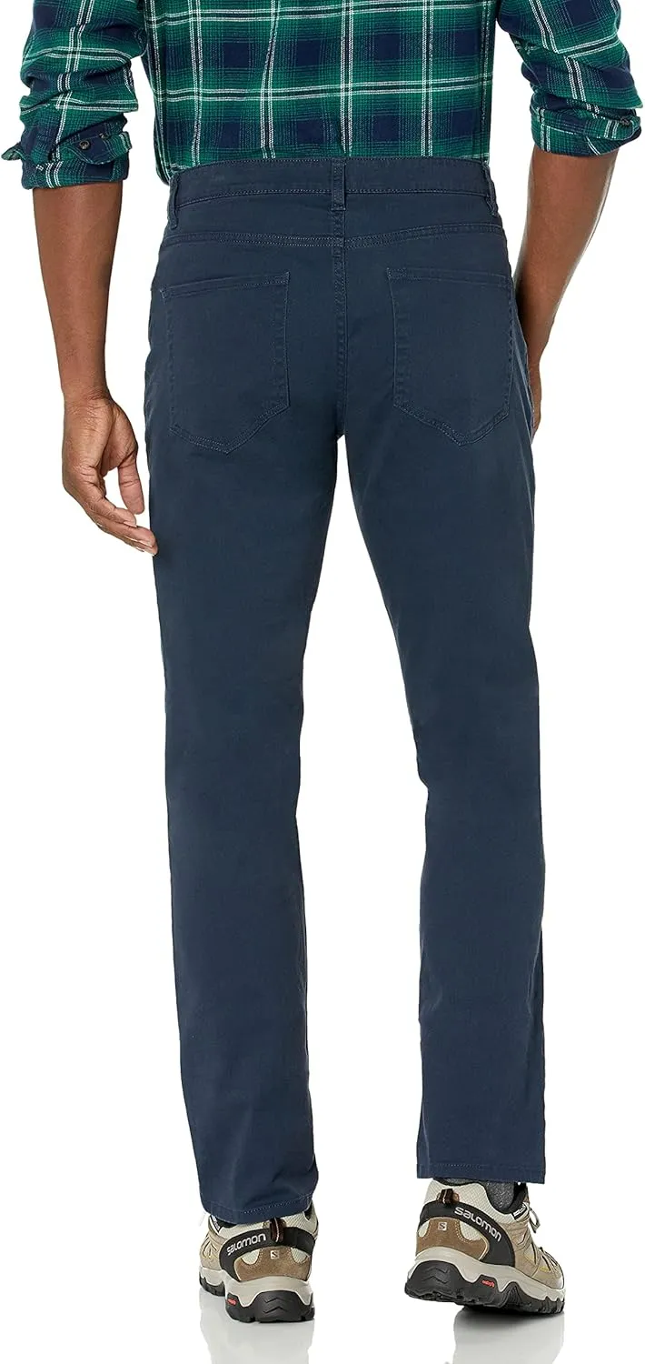 Amazon Essentials Men's Athletic-Fit Pants, 5-Pocket Stretch Twill Work, Big & Tall