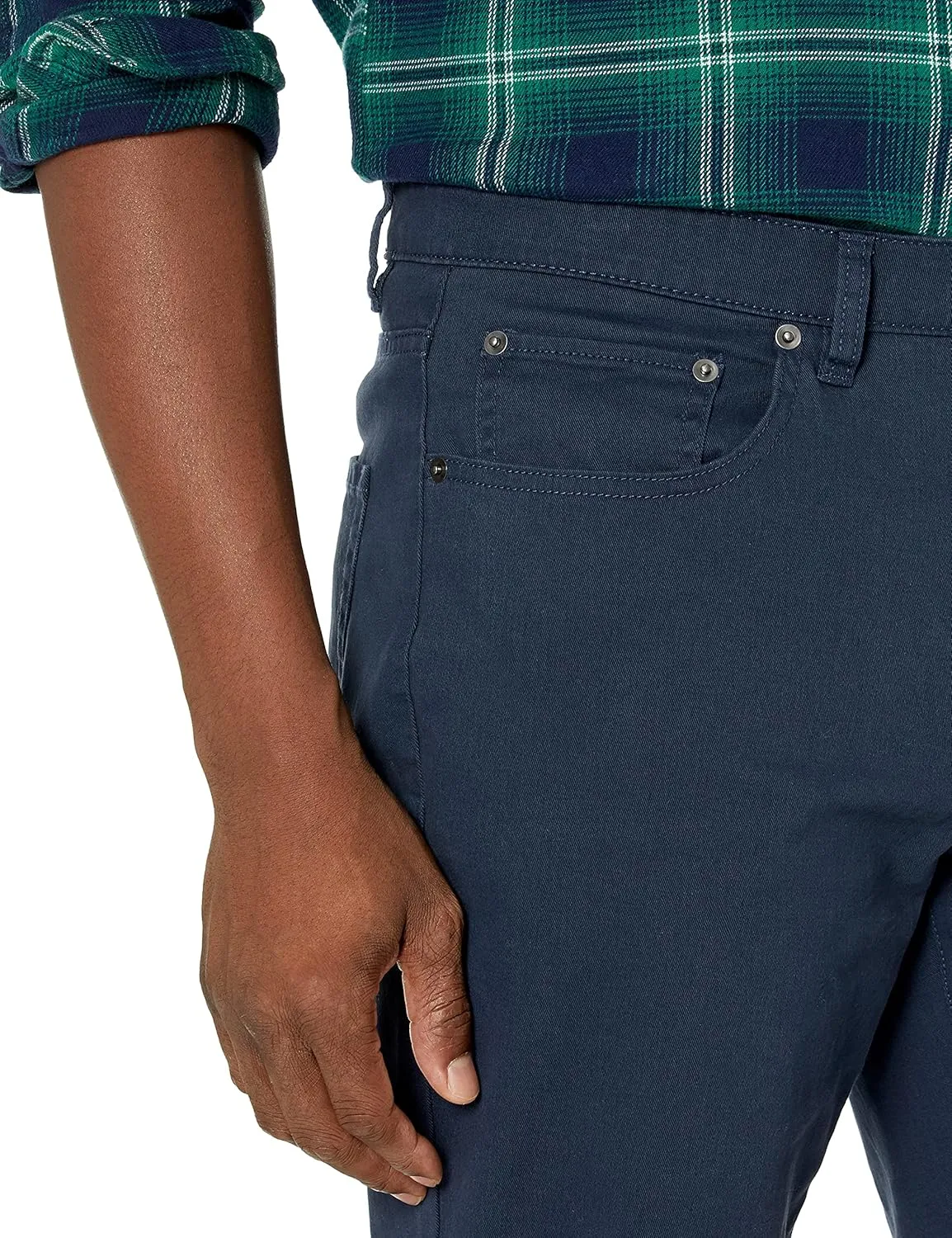 Amazon Essentials Men's Athletic-Fit Pants, 5-Pocket Stretch Twill Work, Big & Tall