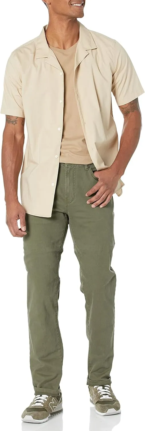 Amazon Essentials Men's Athletic-Fit Pants, 5-Pocket Stretch Twill Work, Big & Tall