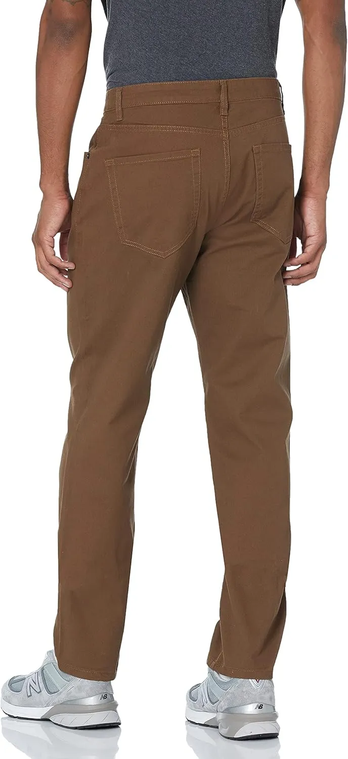 Amazon Essentials Men's Athletic-Fit Pants, 5-Pocket Stretch Twill Work, Big & Tall