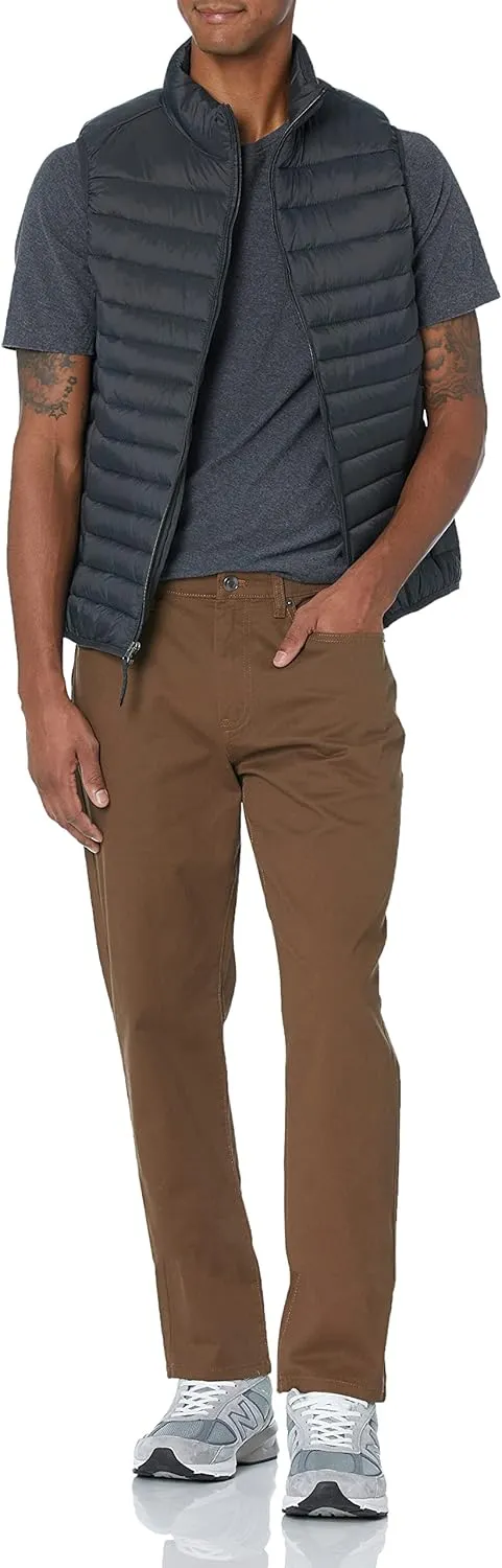 Amazon Essentials Men's Athletic-Fit Pants, 5-Pocket Stretch Twill Work, Big & Tall