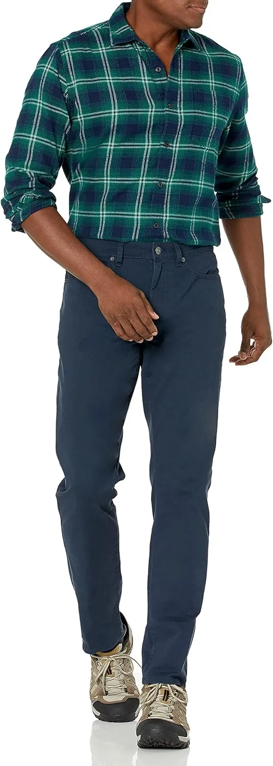Amazon Essentials Men's Athletic-Fit Pants, 5-Pocket Stretch Twill Work, Big & Tall