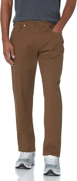 Amazon Essentials Men's Athletic-Fit Pants, 5-Pocket Stretch Twill Work, Big & Tall