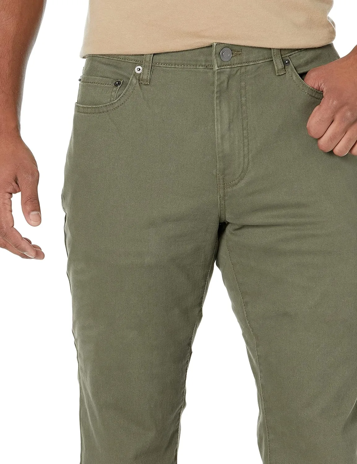 Amazon Essentials Men's Athletic-Fit Pants, 5-Pocket Stretch Twill Work, Big & Tall