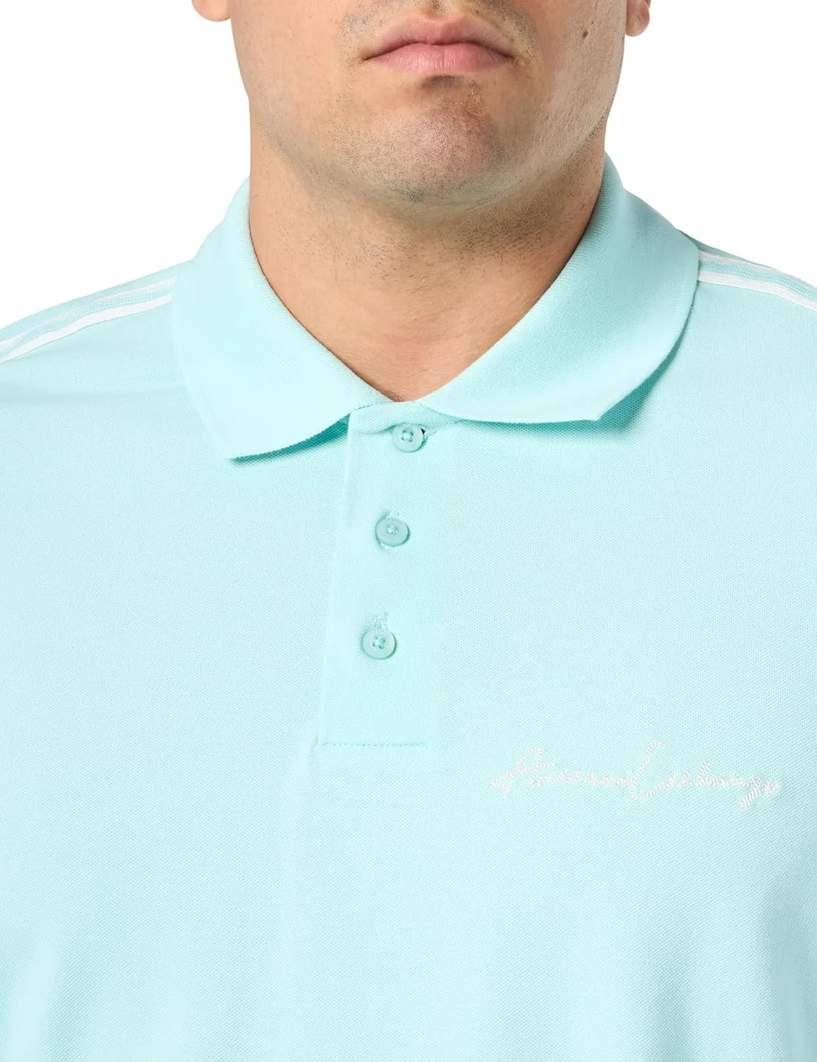 Armani Exchange Men's Regular Fit Stretch Cotton Signature Logo Polo