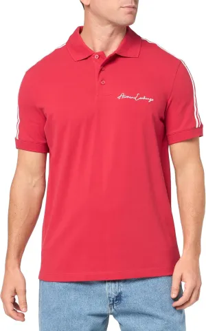 Armani Exchange Men's Regular Fit Stretch Cotton Signature Logo Polo