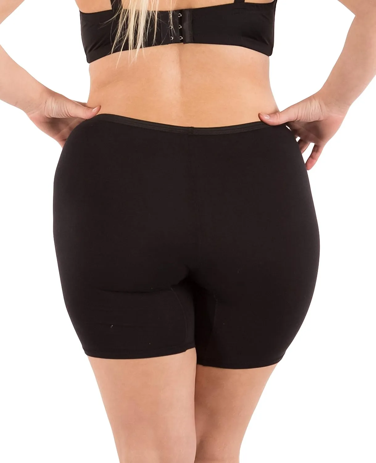 B2BODY Women's Regular & Plus Size Stretch Cotton Long Leg 6.5" Boyshort Briefs