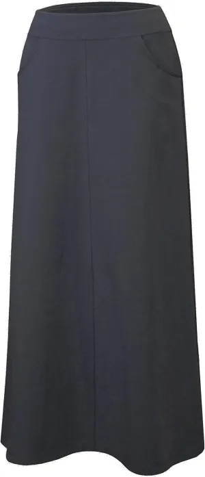 Baby'O Women's Stretch Cotton Knit Western Style A-Line Maxi Skirt