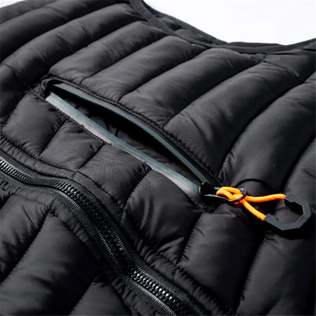 Bciopll Winter Mens Sleeveless Jacket Autumn Warm Thick Coats Cotton-Padded Waterproof Waistcoat