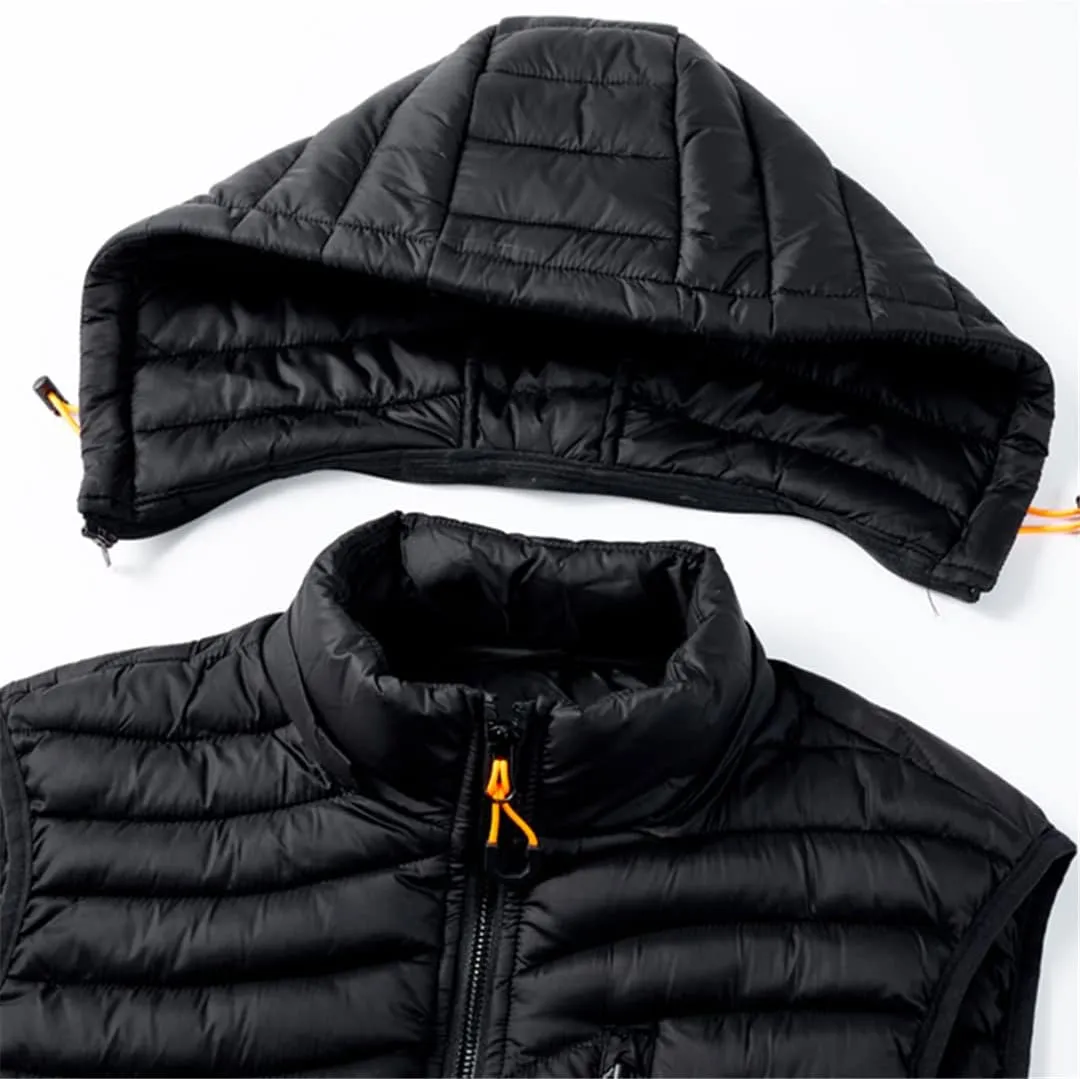 Bciopll Winter Mens Sleeveless Jacket Autumn Warm Thick Coats Cotton-Padded Waterproof Waistcoat
