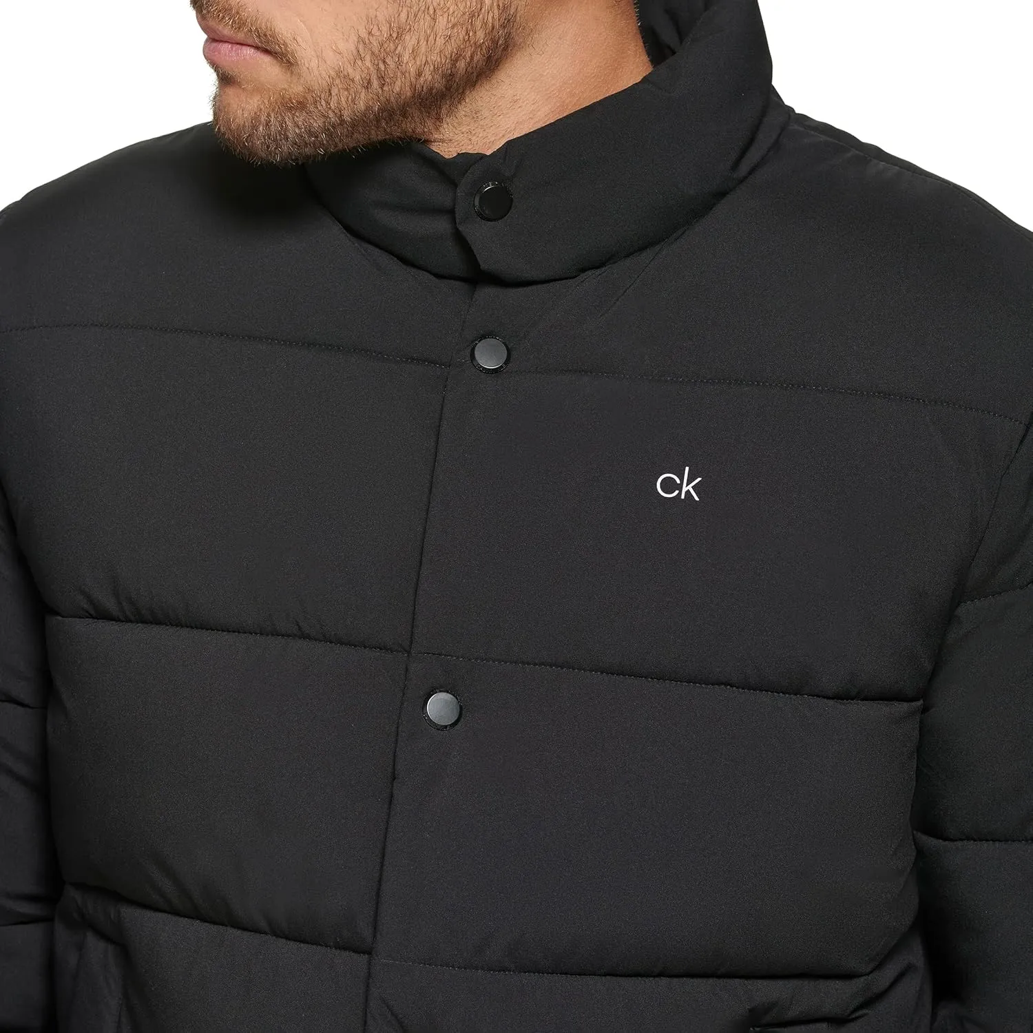 Calvin Klein Men's Snap Front Puffer Jacket