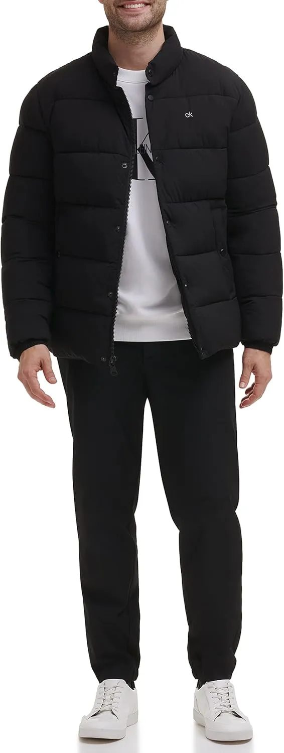 Calvin Klein Men's Snap Front Puffer Jacket