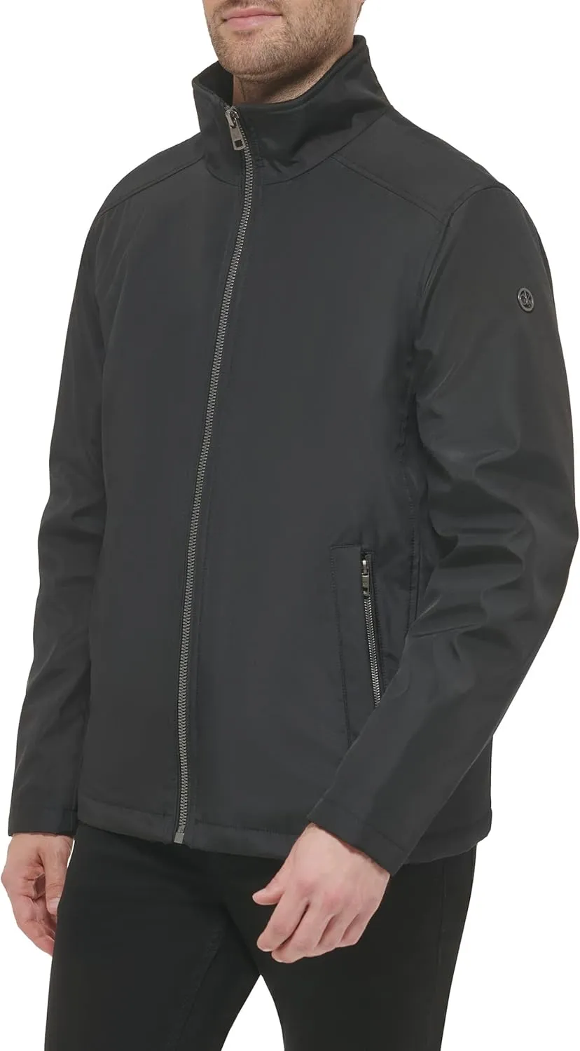 Calvin Klein Men's Stand Collar Poly Jacket